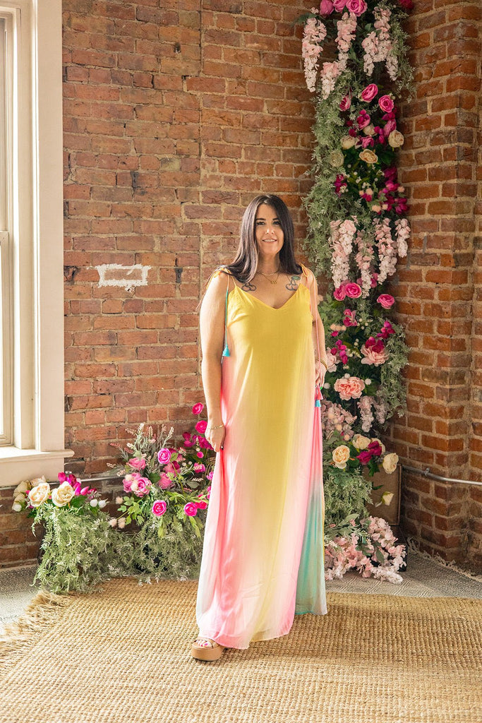 Rainbow Bright Maxi Dress - Pepper & Pearl Boutique