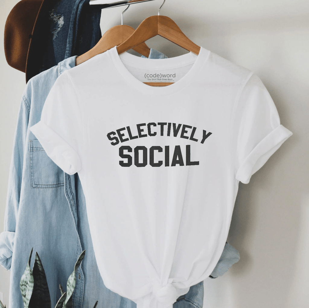 Selectively Social Tee - Pepper & Pearl Boutique