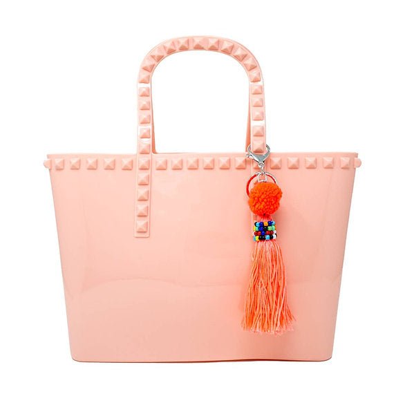 Small Studded Jelly Tote - Pepper & Pearl Boutique