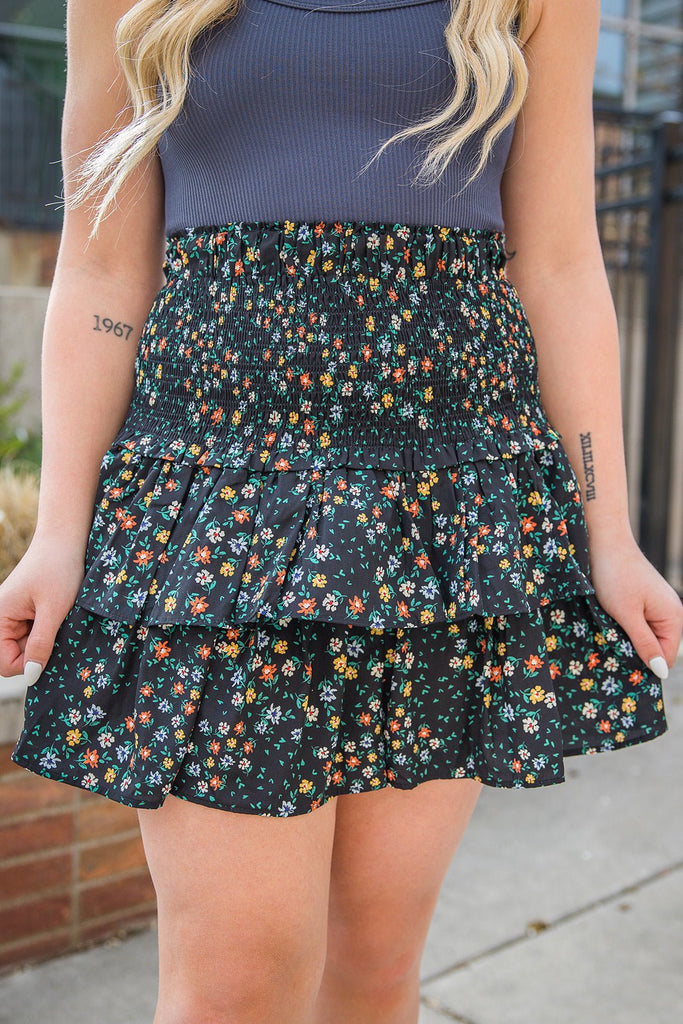 Summer Floral Skirt - Pepper & Pearl Boutique