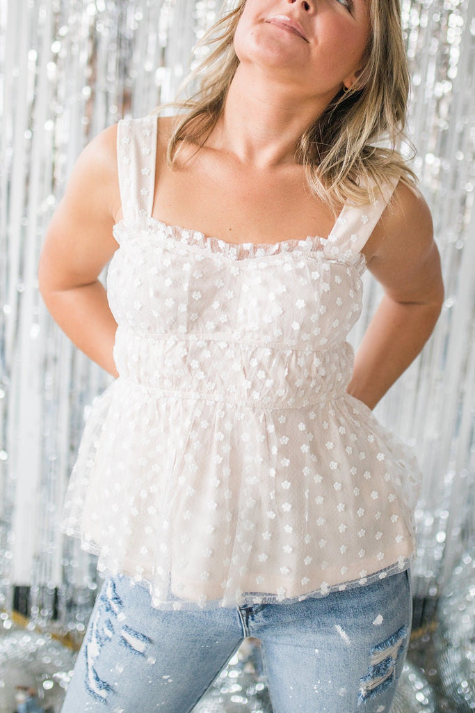 Sunshine On My Mind Peplum Top - Pepper & Pearl Boutique