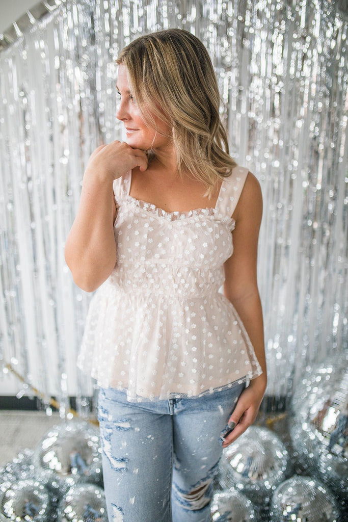 Sunshine On My Mind Peplum Top - Pepper & Pearl Boutique