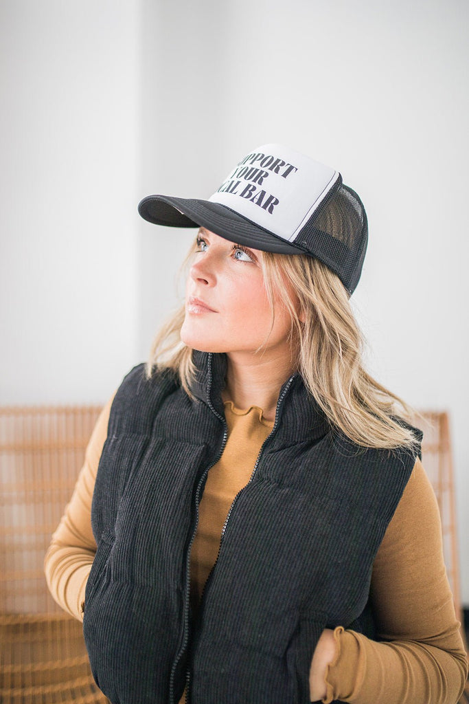 Support Your Local Bar Trucker Hat - Pepper & Pearl Boutique