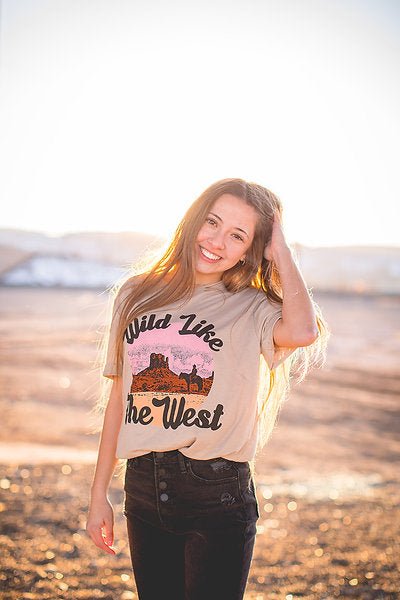 Wild Like The West Tee - Pepper & Pearl Boutique